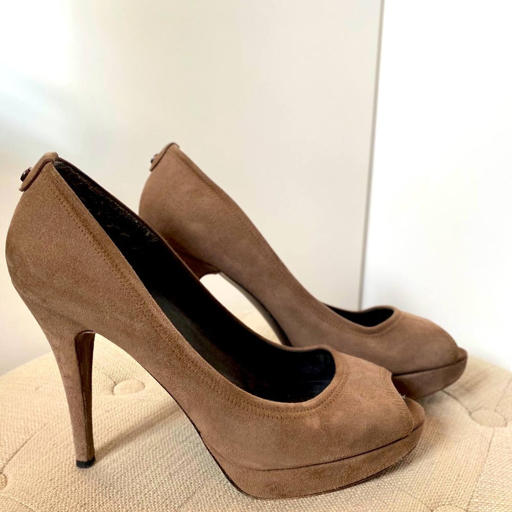 Stuart Weitzman Suede Platform Pumps